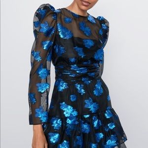 Zara puff sleeve dress